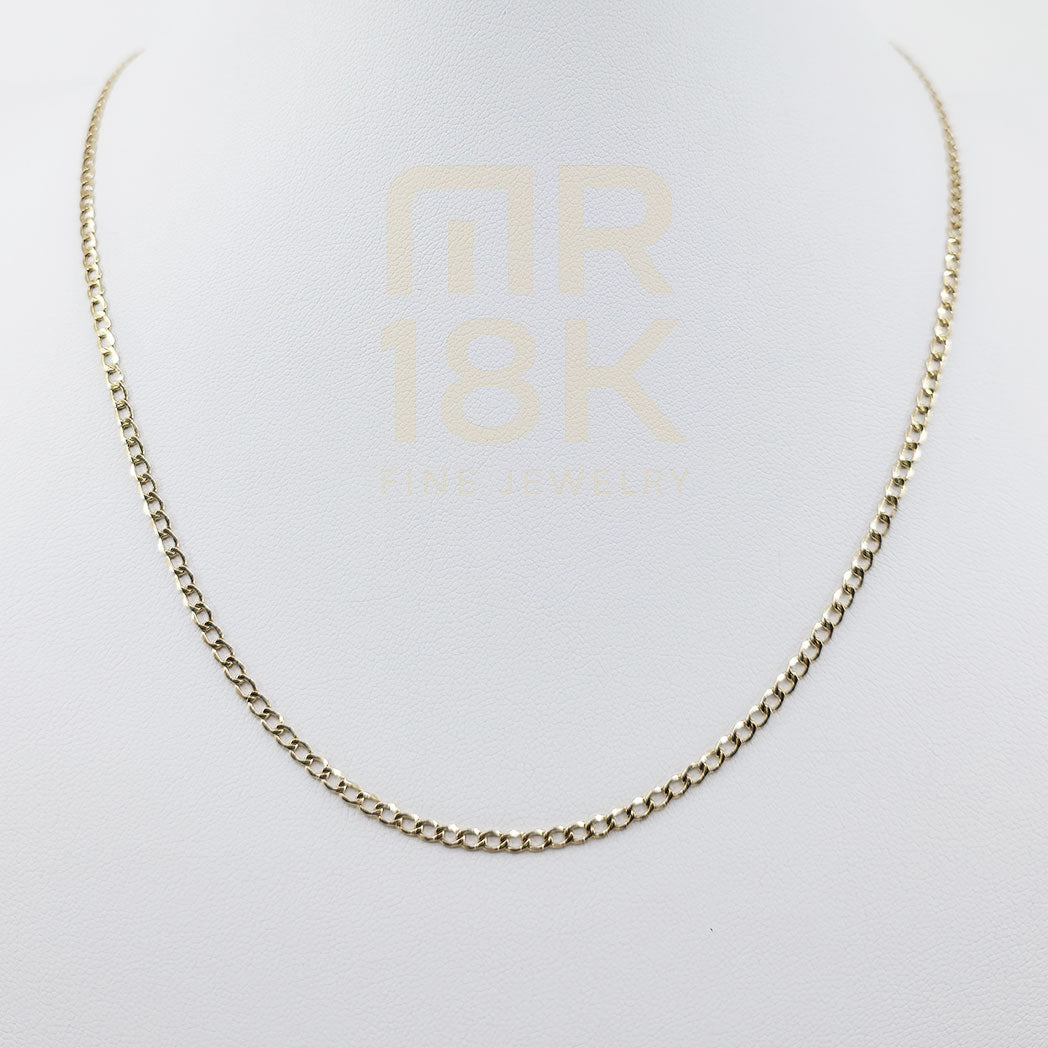 18K (750) Gold Curb/Gourmette Chain – 19.7 inch | 2.74 g