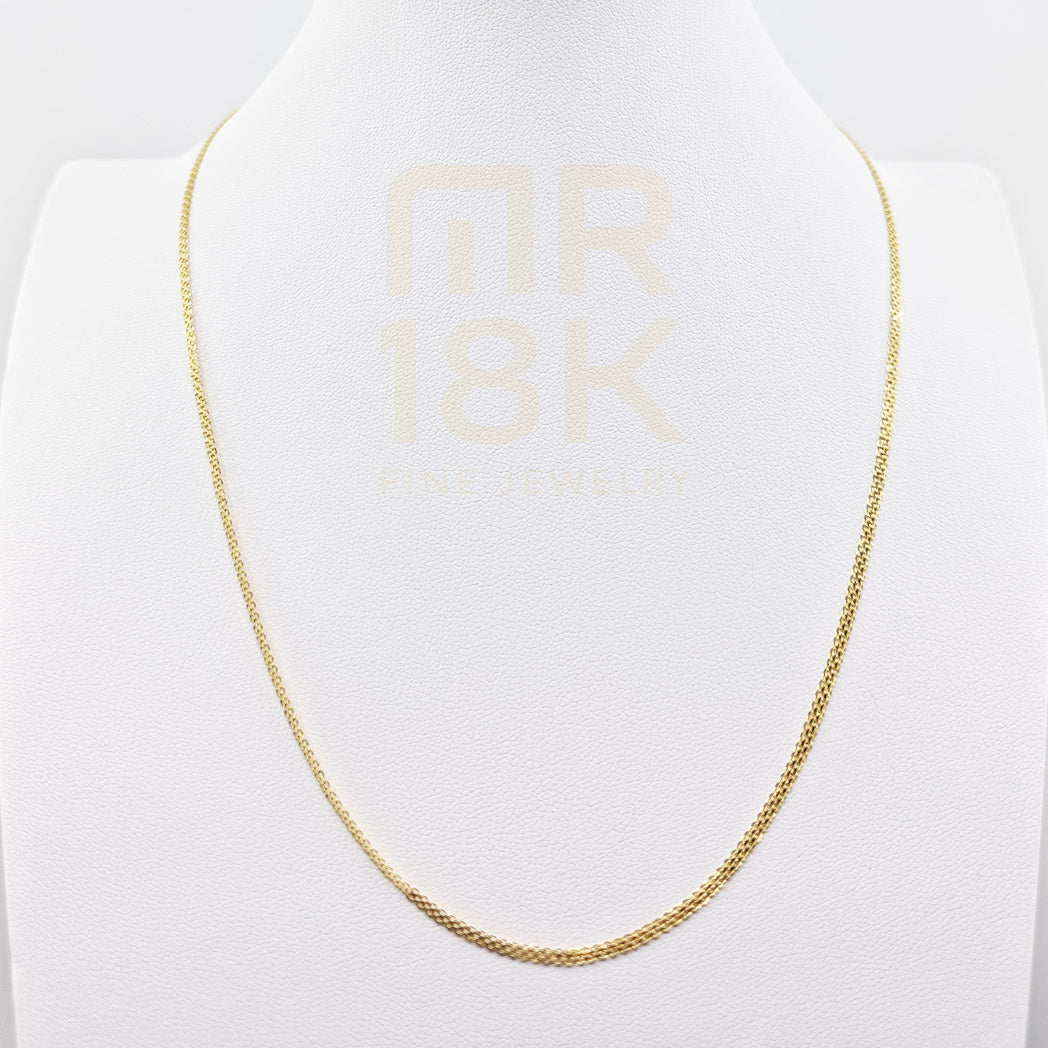 18K (750) Gold Bismark/Chinese Link Chain – 19.7 inch | 2.83 g