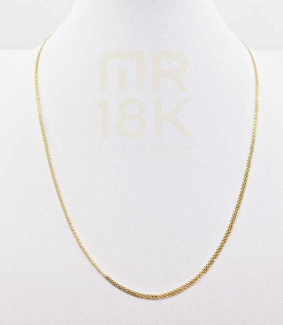 18K (750) Gold Bismark/Chinese Link Chain – 19.7 inch | 2.83 g