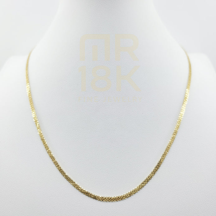 18K (750) Gold Bismark/Chinese Link Chain – 19.7 inch | 2.83 g