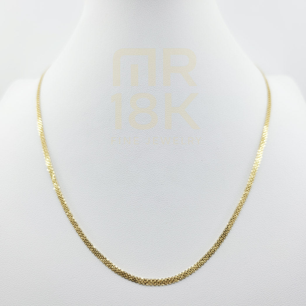 18K (750) Gold Bismark/Chinese Link Chain – 19.7 inch | 2.83 g