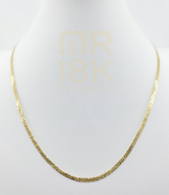 18K (750) Gold Bismark/Chinese Link Chain – 19.7 inch | 2.83 g