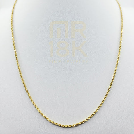 18K Solid Gold Lazo Chain – 19.7 inch | 3.44 g