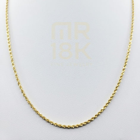 18K Solid Gold Lazo Chain – 19.7 inch | 3.44 g